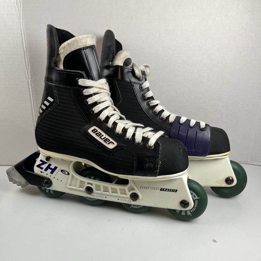 Bauer ZH3 Inline Hockey Roller Blades Skates - Mens Size 6 D